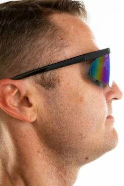 The Retrograde | Black And Orange Mirrored Sunglasses -US Clothing Sales Store TheRetrogradeSunglasses