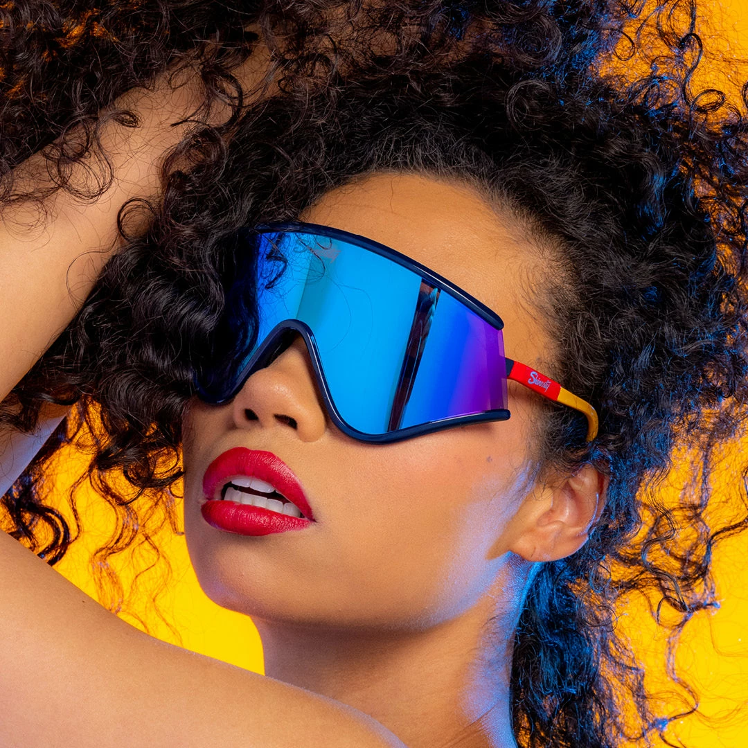 The Powerhouse | Blue Polarized Retro Macho Sunglasses 3 The Powerhouse | Blue Polarized Retro Macho Sunglasses