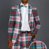 The Scotch On The Rocks | White Plaid Christmas Suit -US Clothing Sales Store WhitePlaidChristmasSuit