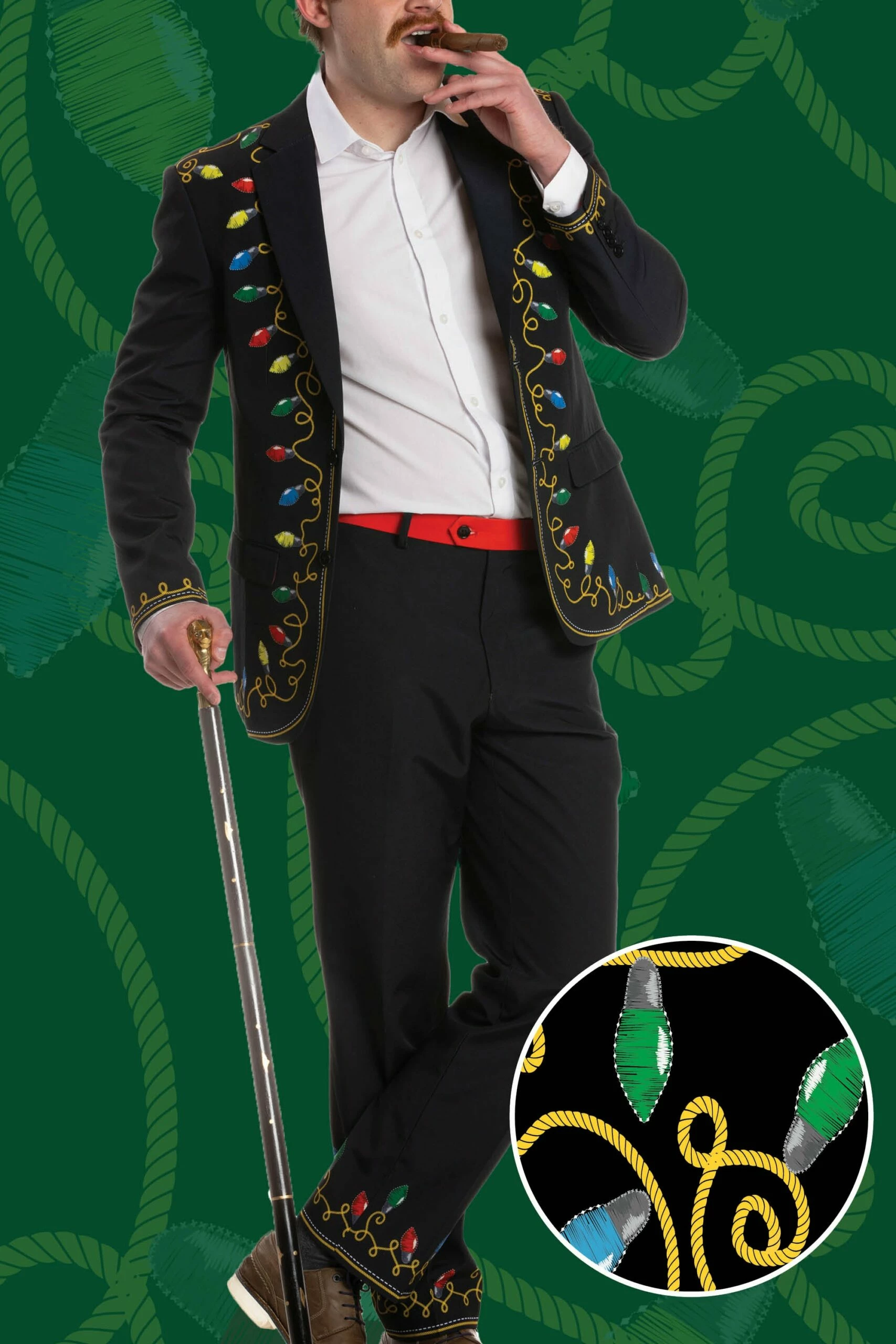 The Duke Of December | Christmas Lights Ugly Christmas Suit 4 The Duke Of December | Christmas Lights Ugly Christmas Suit - Image 2