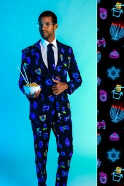 The Latke'd And Loaded | Hanukkah Suit -US Clothing Sales Store latke d and loaded suit CO